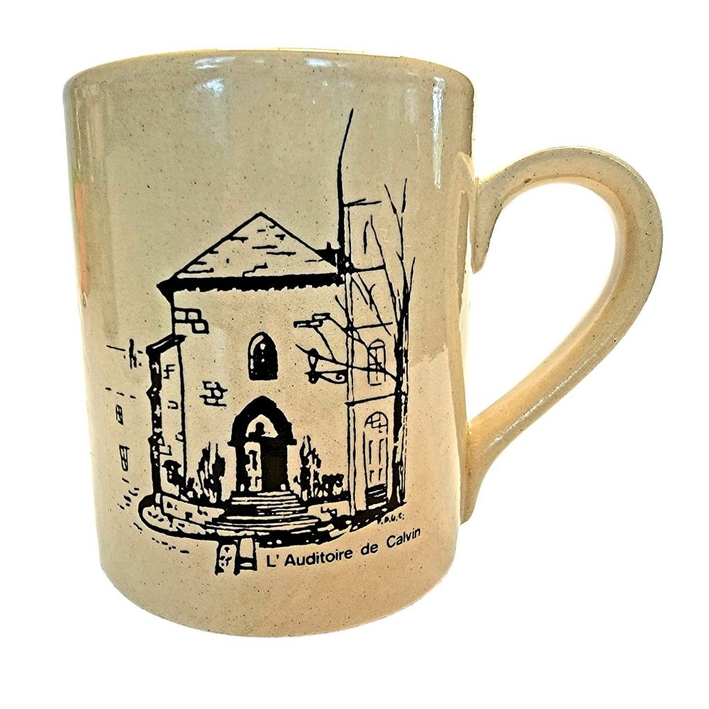 Vintage 1980's McLaggan Smith Mug RARE FIND Church Of Scotland Geneva L' Auditoi